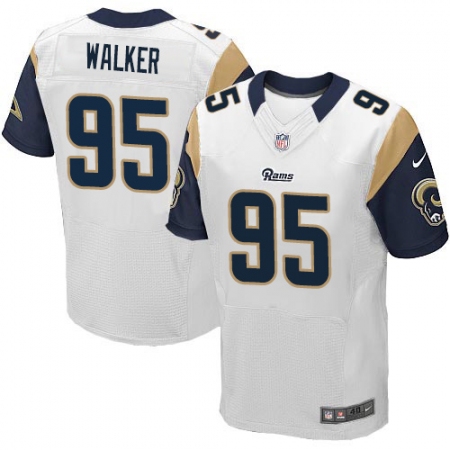 Men's Nike Los Angeles Rams #95 Tyrunn Walker White Vapor Untouchable Elite Player NFL Jersey