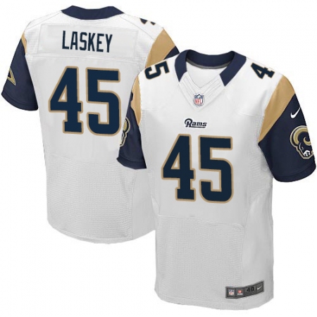 Men's Nike Los Angeles Rams #45 Zach Laskey White Vapor Untouchable Elite Player NFL Jersey
