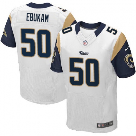 Men's Nike Los Angeles Rams #50 Samson Ebukam White Vapor Untouchable Elite Player NFL Jersey