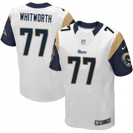 Men's Nike Los Angeles Rams #77 Andrew Whitworth White Vapor Untouchable Elite Player NFL Jersey