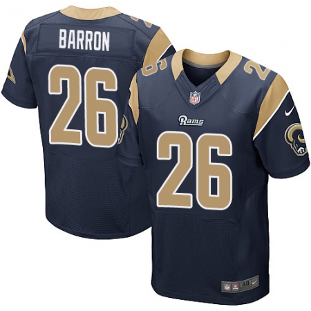 Men's Nike Los Angeles Rams #26 Mark Barron Navy Blue Team Color Vapor Untouchable Elite Player NFL Jersey