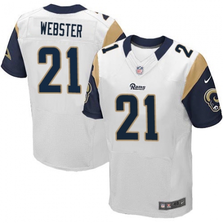 Men's Nike Los Angeles Rams #21 Kayvon Webster White Vapor Untouchable Elite Player NFL Jersey