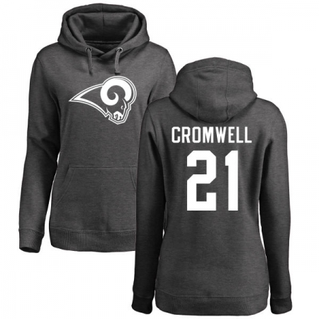 NFL Women's Nike Los Angeles Rams #21 Nolan Cromwell Ash One Color Pullover Hoodie