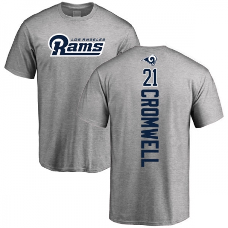 NFL Nike Los Angeles Rams #21 Nolan Cromwell Ash Backer T-Shirt