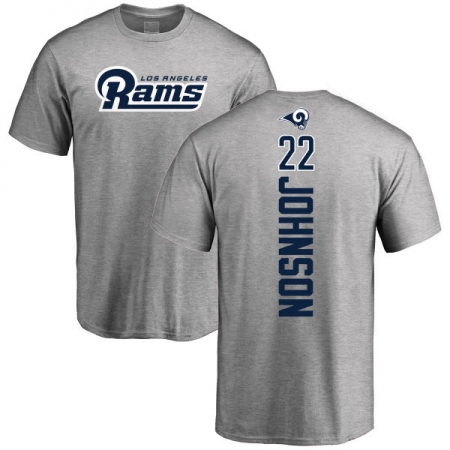 NFL Nike Los Angeles Rams #22 Trumaine Johnson Ash Backer T-Shirt