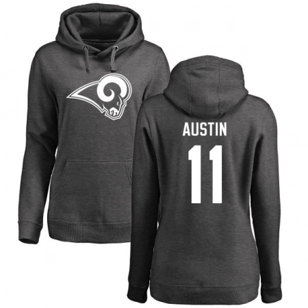 NFL Women's Nike Los Angeles Rams #11 Tavon Austin Ash One Color Pullover Hoodie