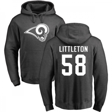 NFL Nike Los Angeles Rams #58 Cory Littleton Ash One Color Pullover Hoodie
