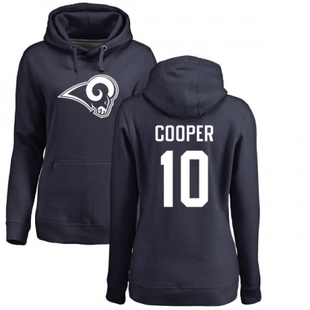 NFL Women's Nike Los Angeles Rams #10 Pharoh Cooper Navy Blue Name & Number Logo Pullover Hoodie