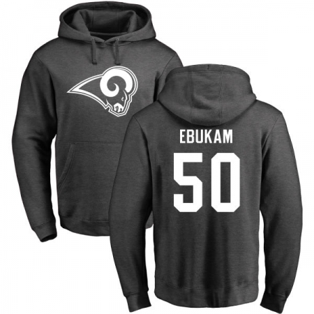 NFL Nike Los Angeles Rams #50 Samson Ebukam Ash One Color Pullover Hoodie