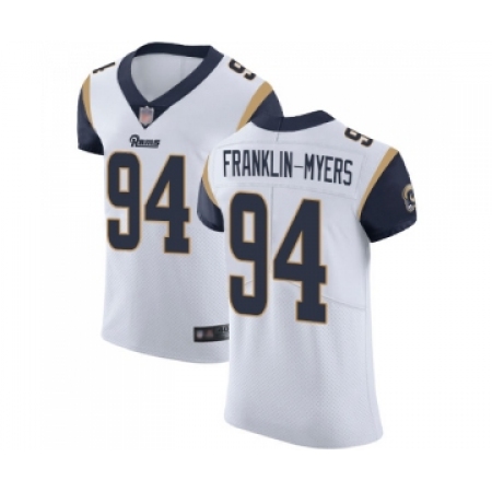 Men's Los Angeles Rams #94 John Franklin-Myers White Vapor Untouchable Elite Player Football Jersey