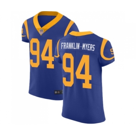 Men's Los Angeles Rams #94 John Franklin-Myers Royal Blue Alternate Vapor Untouchable Elite Player Football Jersey