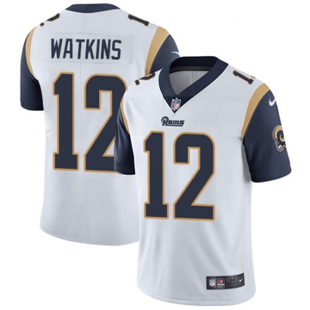 Men's Nike Los Angeles Rams #12 Sammy Watkins White Vapor Untouchable Limited Player NFL Jersey