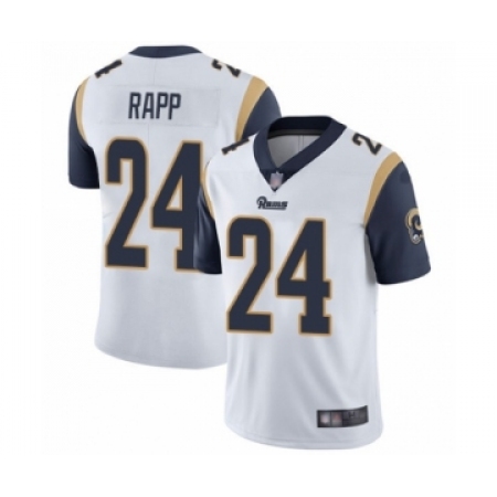 Men's Los Angeles Rams #24 Taylor Rapp White Vapor Untouchable Limited Player Football Jersey