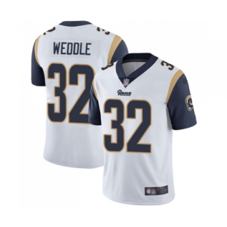 Youth Los Angeles Rams #32 Eric Weddle White Vapor Untouchable Limited Player Football Jersey
